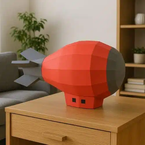 Papercraft gratuit dirigeable gratuit en origami 3D