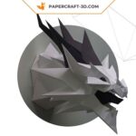 Papercraft Smaug dragon from Lord of the Rings in 3D origami