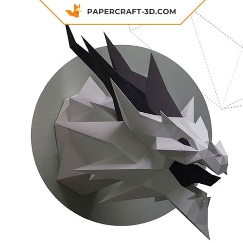 Papercraft Smaug dragon from Lord of the Rings in 3D origami Papercraft Smaug dragon from Lord of the Rings in 3D origami