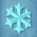 Papercraft gratuit de flocon en origami