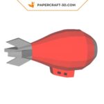 Papercraft gratuit dirigeable gratuit en origami 3D