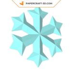 Papercraft gratuit de flocon en origami