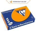 Papercraft orange paper 160g A4 for origami