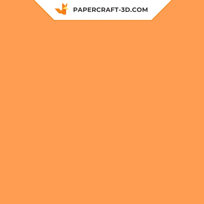 Papercraft orange paper 160g A4 for origami