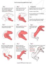 Papercraft raptor head Jurassic Park in origami