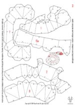 Papercraft python snake in origami 3D