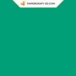 Papercraft papel verde 160g A4 - Cartolina para origami e papercraft