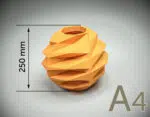 3D Origami Round Vase Papercraft