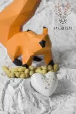 Eekhoorn Low Poly papercraft 3D, weergave 4