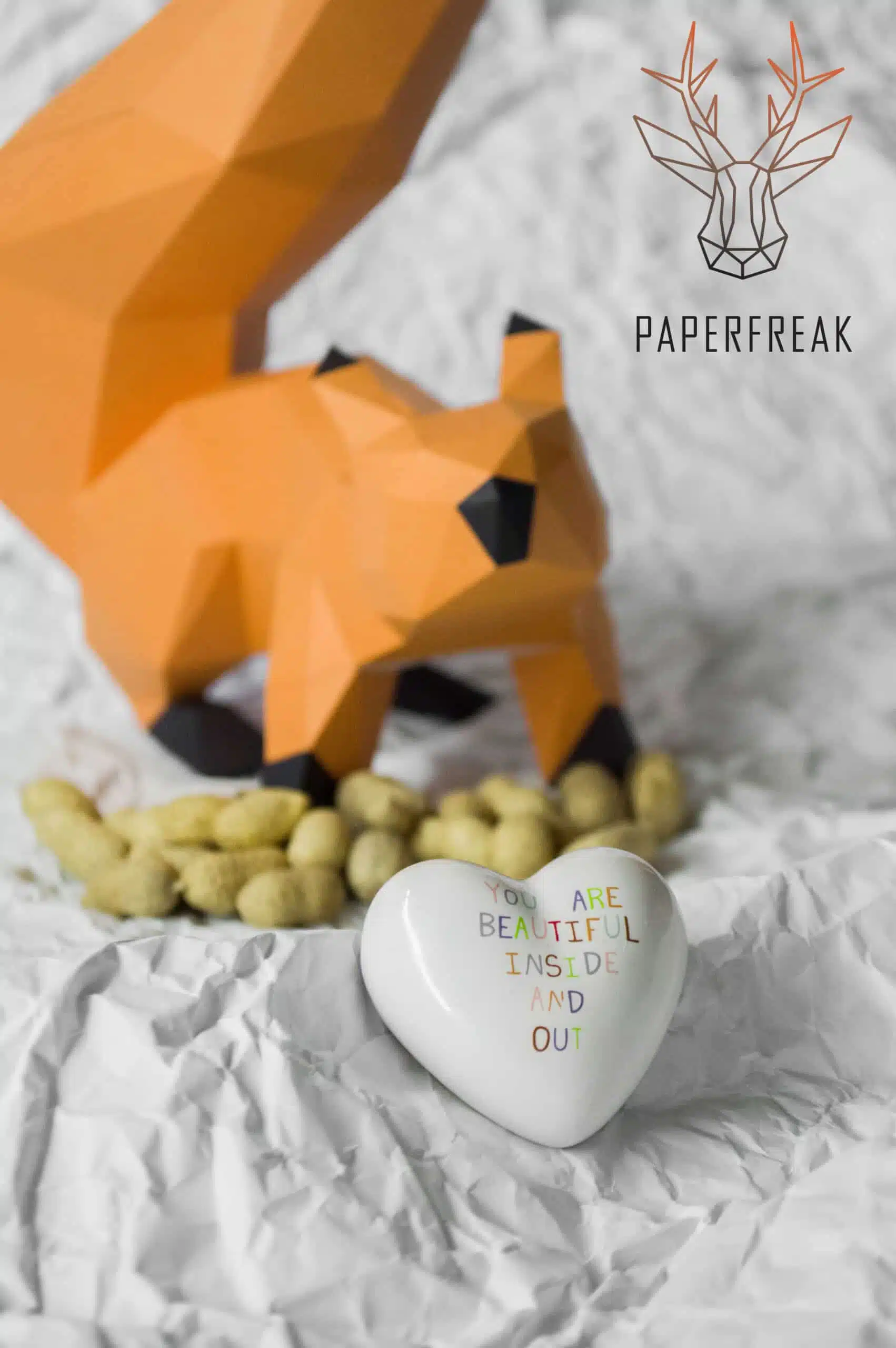 Eekhoorn Low Poly papercraft 3D, weergave 4