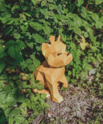 Papercraft Yorkshire Terrier puppy in 3D origami