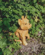 Papercraft chiot Yorkshire Terrier en origami 3D