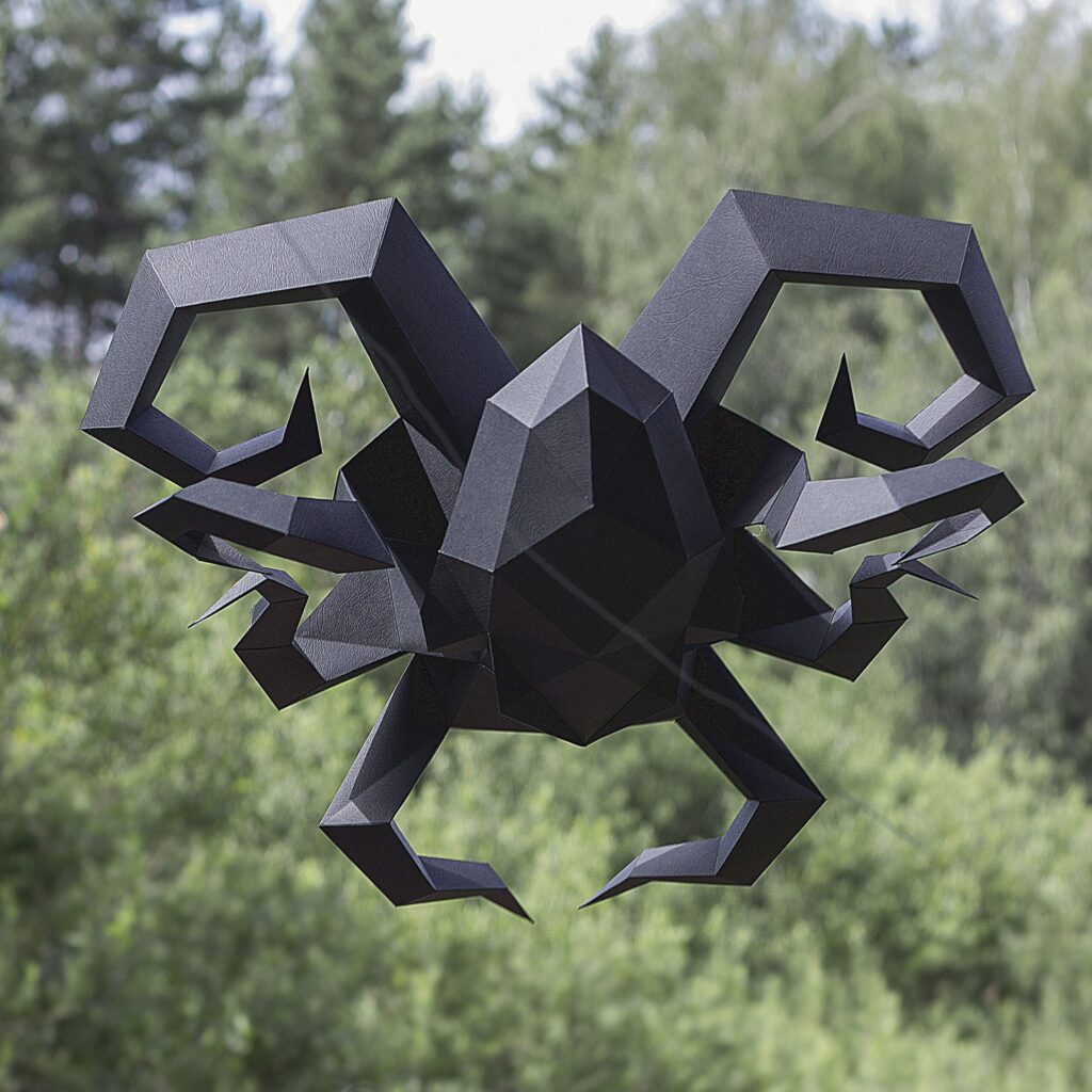 Origami Papercraft Kraken Octopus