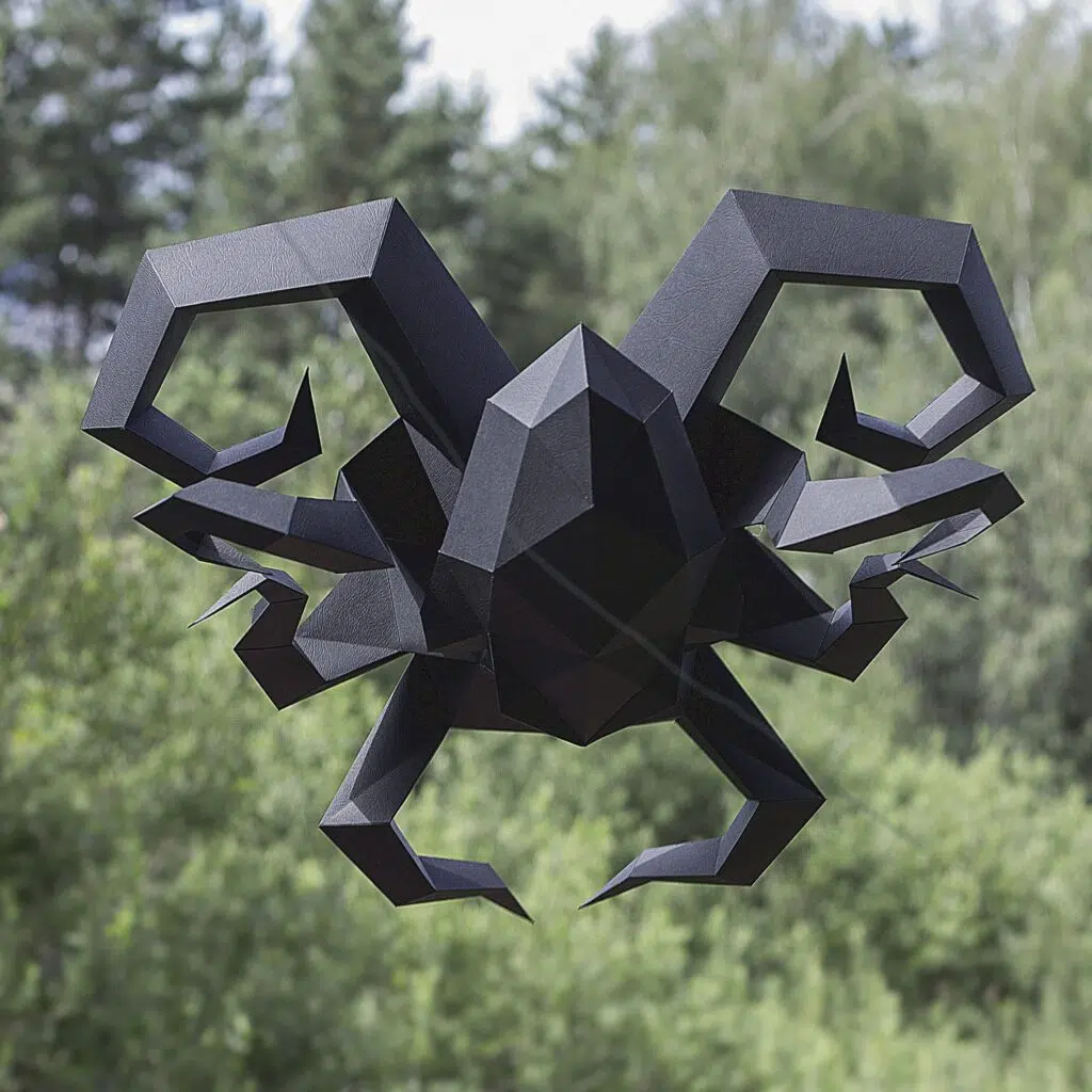 Papercraft Kraken-Oktopus aus Origami