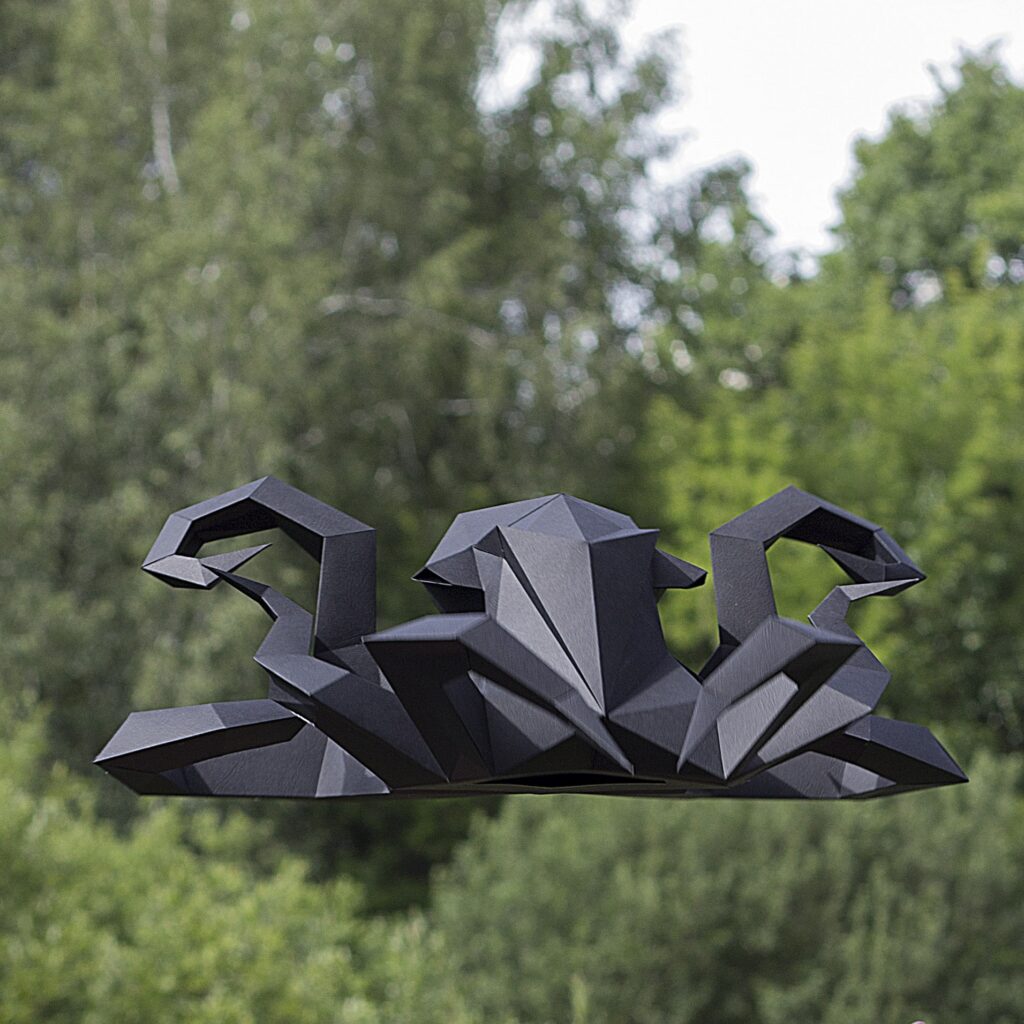 Origami Papercraft Kraken Octopus