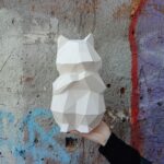 Papercraft de hamster en origami 3D