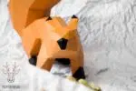 Eekhoorn Low Poly papercraft 3D, weergave 5