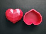 Papercraft scatole cuore e labbra in origami 3D