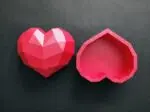 Papieren hartvormige doos origami, weergave 2