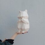 Papercraft de hamster en origami 3D