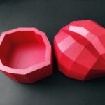 Papercraft de boîte lèvres en origami