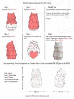 Papercraft de hamster en origami 3D