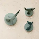 Origami 3D vissenstaarten set - low-poly DIY, 3D-model