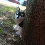Papercraft of Husky puppy in origami