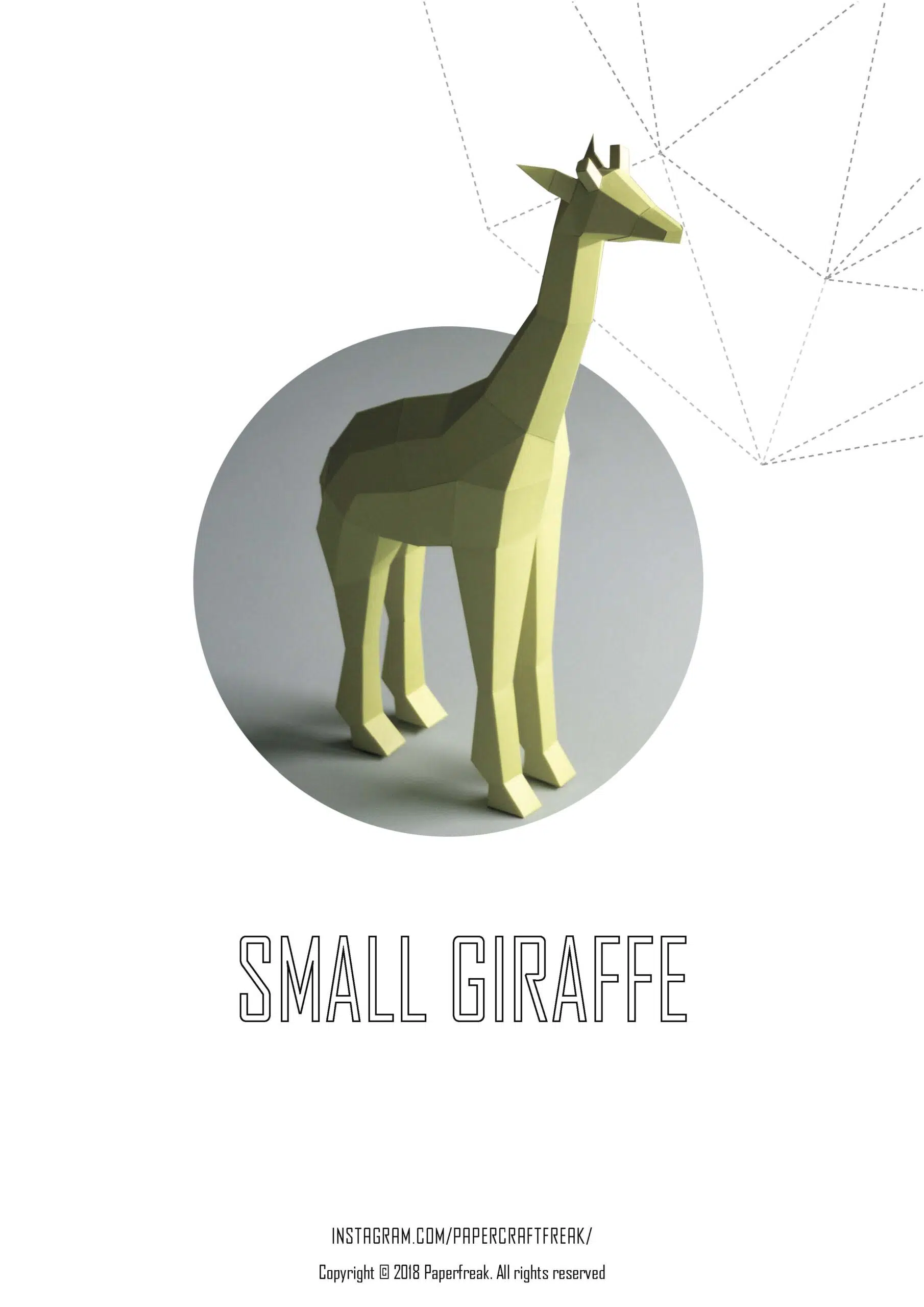 Papercraft Afrikaanse dieren in origami 3D - Pakket 4 - in - 1, weergave 8