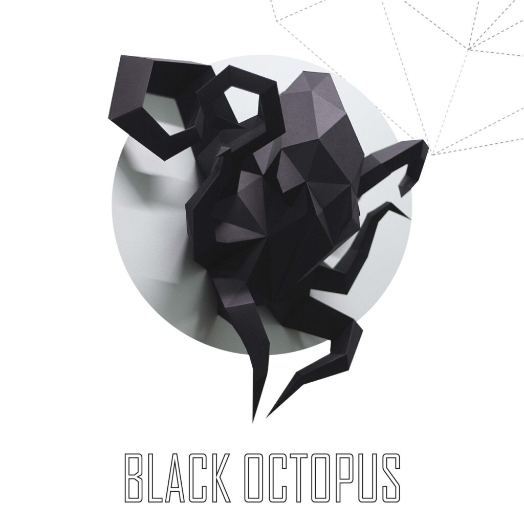 Papercraft deer head in 3D origami