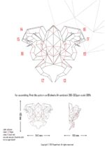 Papercraft Kraken octopus in origami