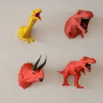 Dinosaurs papercraft 3D, 3D-model