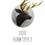 Papercraft testa di cervo in origami 3D