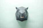 Papercraft tête de tapir malais en origami