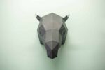 Papercraft tête de tapir malais en origami