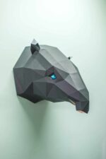 Papercraft tête de tapir malais en origami