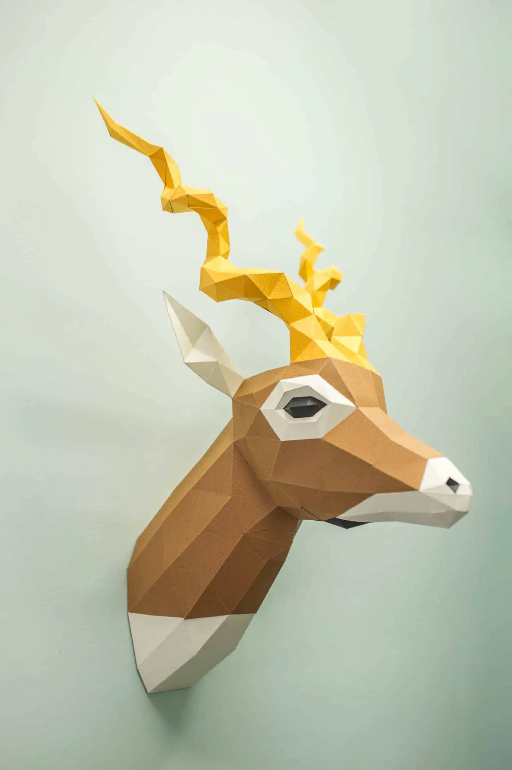 Origami 3D - Kop van zwartbuikantilope, weergave 4