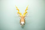 Papercraft de antílope Blackbuck em origami