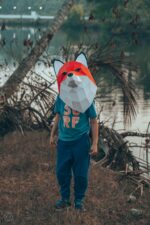 Papercraft trophée tête de renard en origami