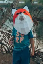 Voskop papercraft trofee 3D origami, weergave 7