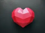 Papieren hartvormige doos origami, weergave 4