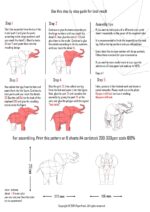 Papercraft animaux d'Afrique en origami 3D - Pack 4-en-1