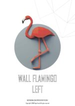 Papercraft mehrere Flamingos in 3D-Origami