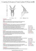 Papercraft de antílope Blackbuck em origami