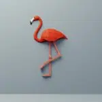 Kit de múltiples flamencos rosas en origami 3D