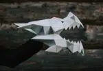 Papercraft drakennasque in origami 3D, weergave 6
