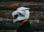 Papercraft Tiger-Maske im 3D-Origami