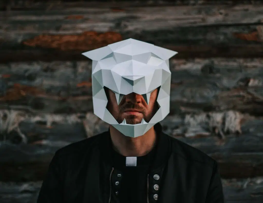 Tijgermasker papercraft, 3D-model