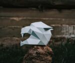 Papercraft Tiger-Maske im 3D-Origami