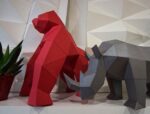 Papercraft animaux d'Afrique en origami 3D - Pack 4-en-1